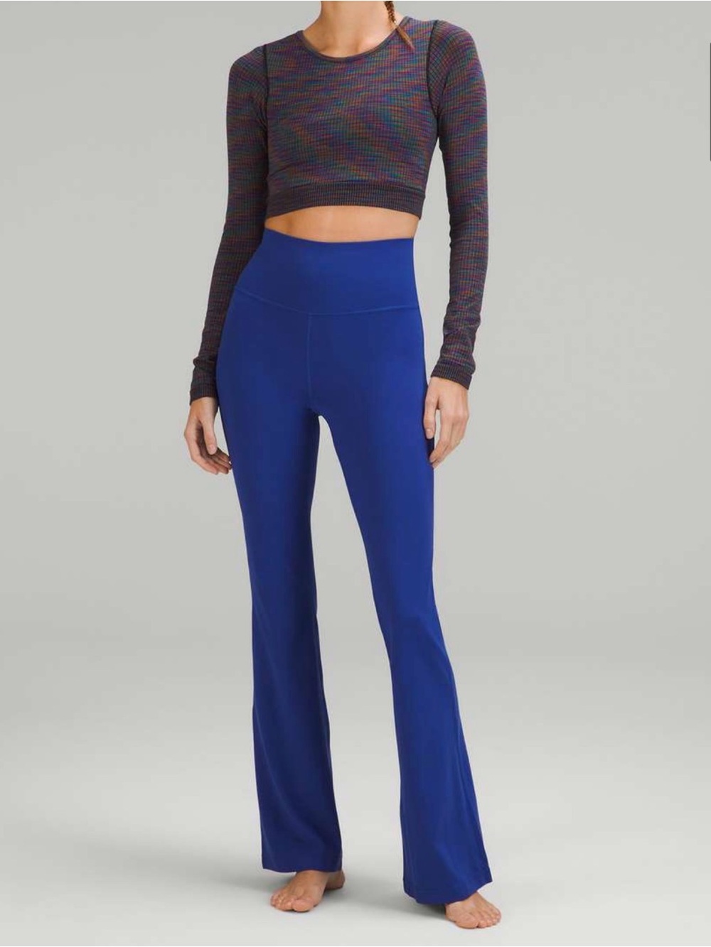 Lululemon Groove Nulu High Rise Flared Pants Blue Size 4